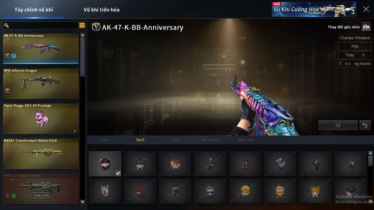 shop acc cf uy tin gia re